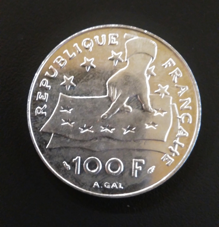 Valeur Pièce 100 Francs Argent Descartes 1991