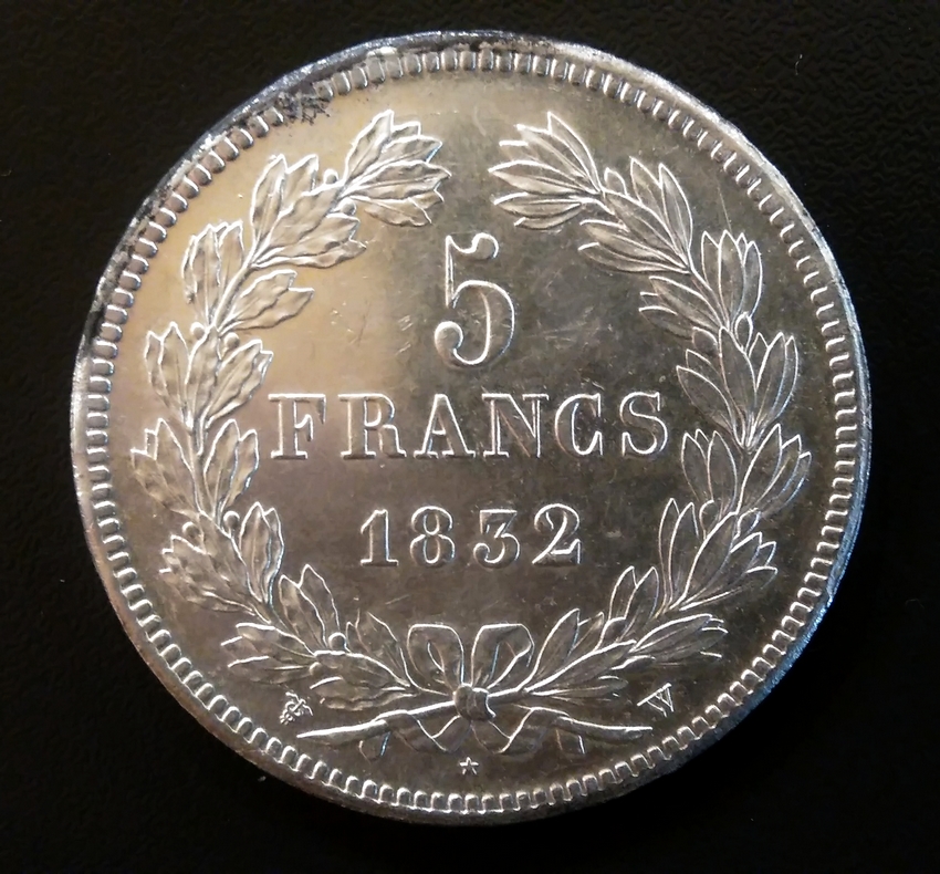 Pièce argent 5 francs Louis Philippe 1er 1832 Lille Achat vieil or en Belgique Pièce argent 5 francs Louis Philippe 1er 1832 Lille Achat vieil or en Belgique