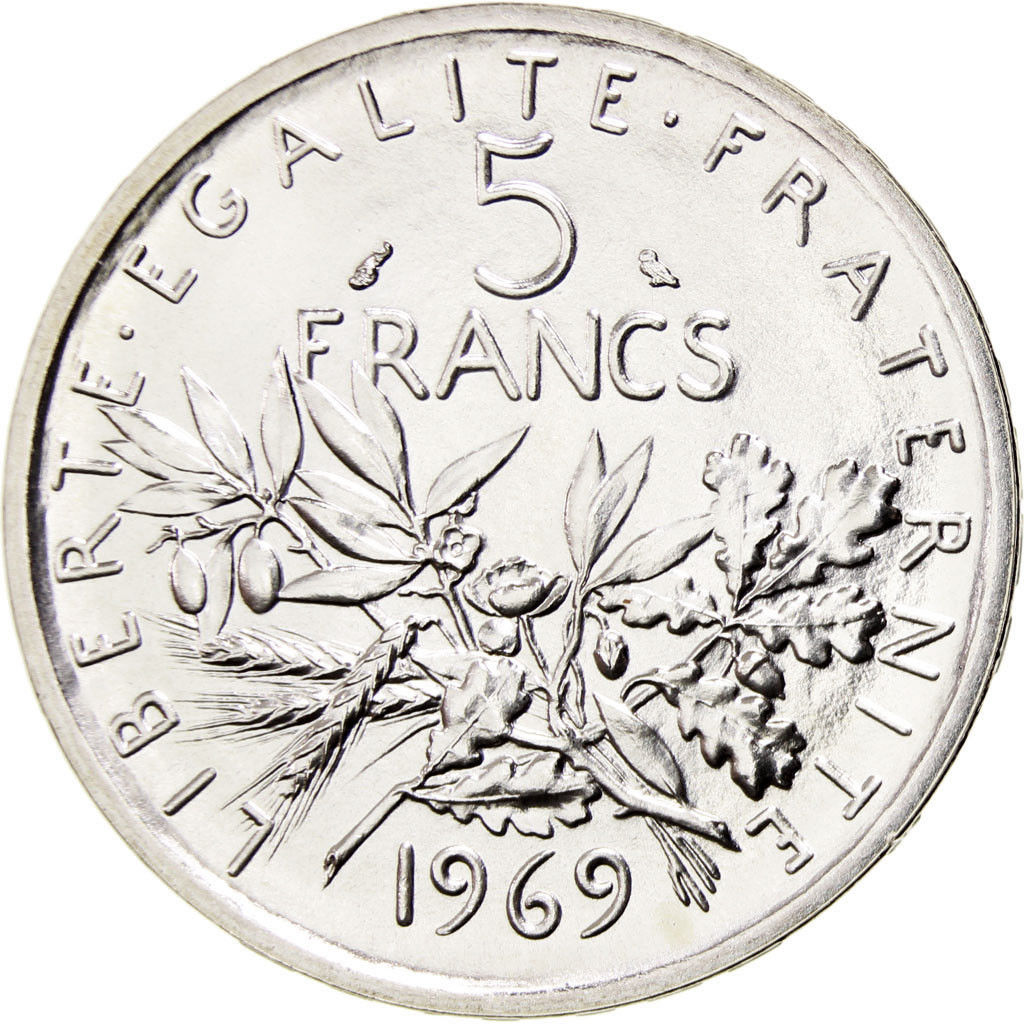 Prix Des Pièces De 5 Francs En Argent Pièce Argent 5 francs Semeuse France (lot de 10 pièces) - Achat vieil