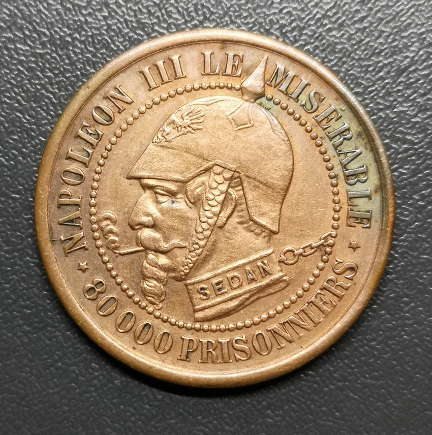 Monnaie satirique de Napoléon III. – Achat vieil or en Belgique
